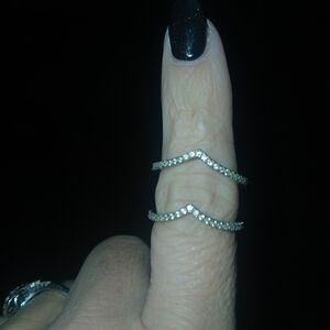 Pandora Silver Chevron Ring